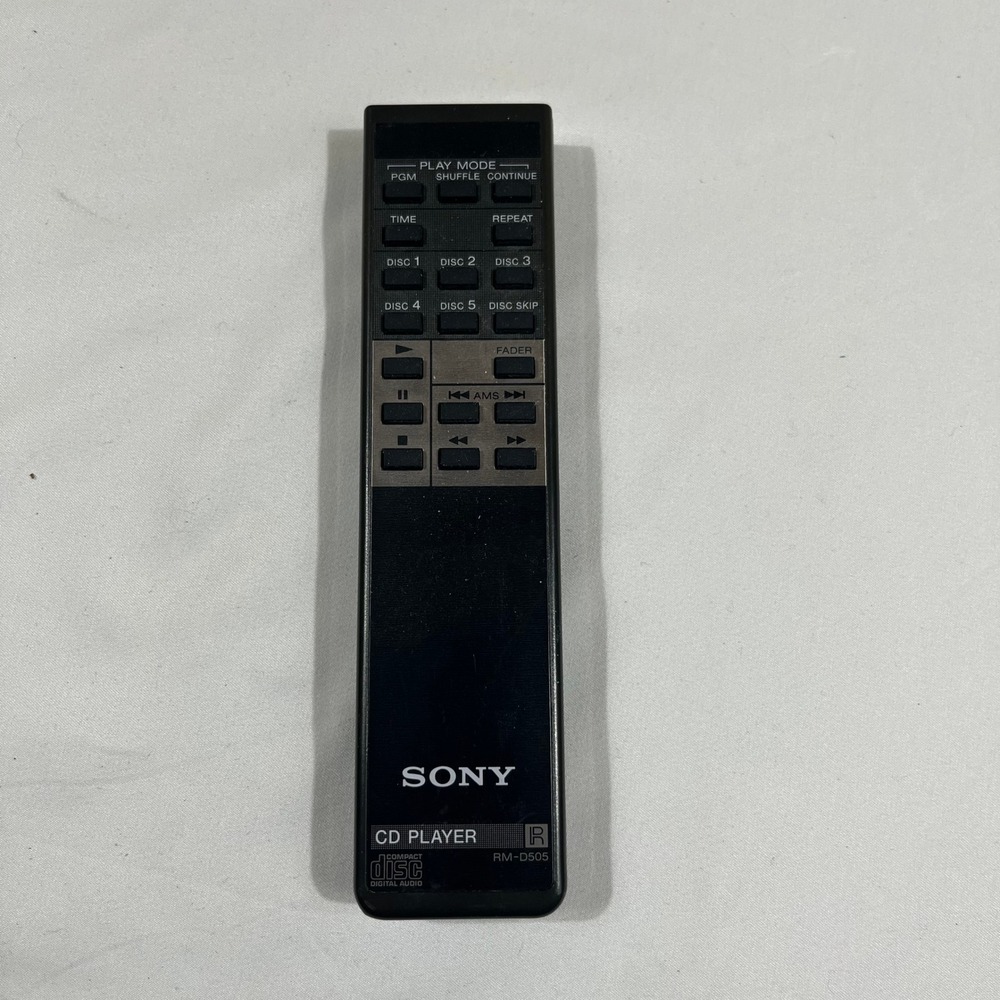 Sony Remote Control RM-D505 Black CD Player 5-Disc Selection Fader